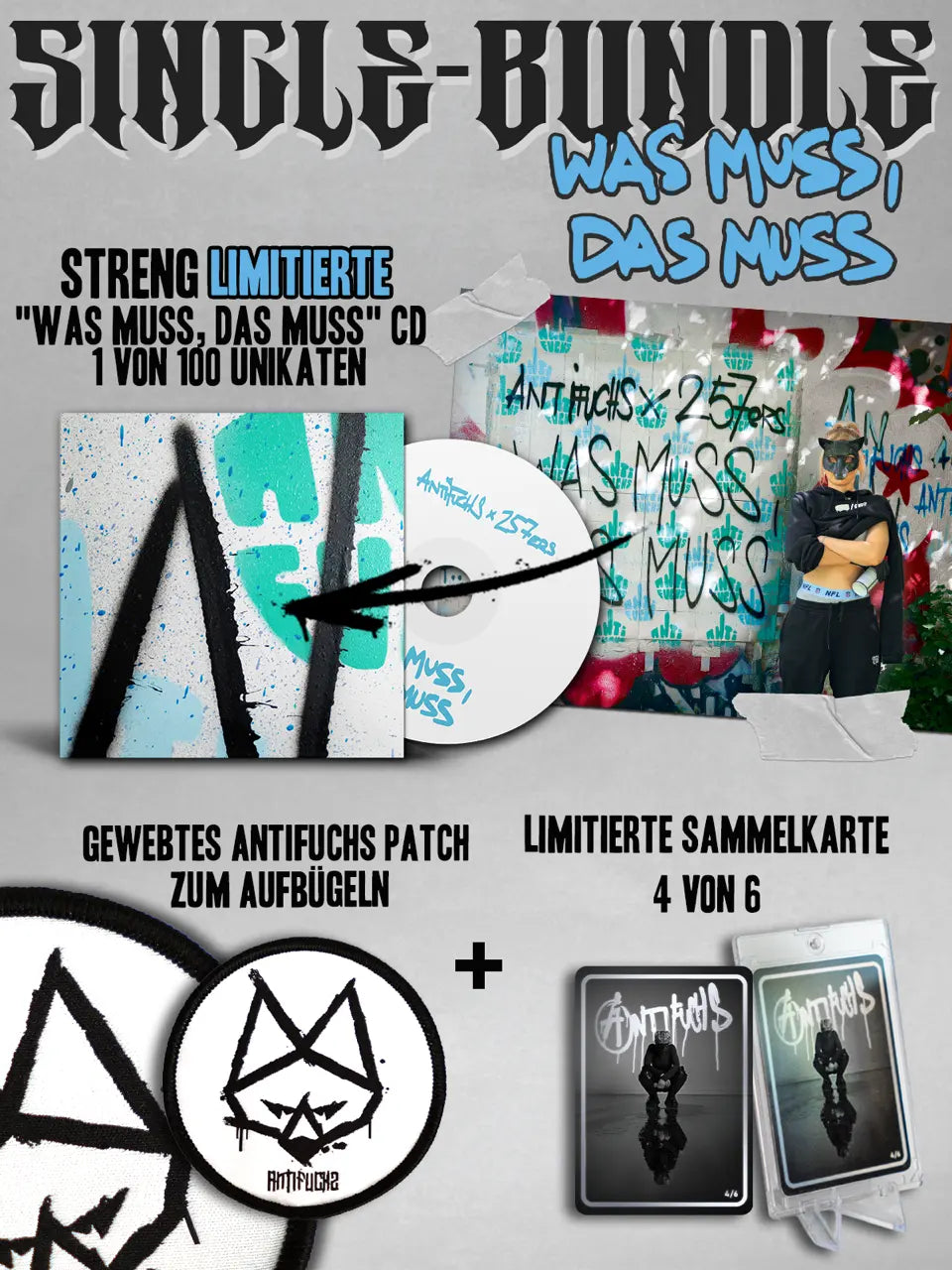 Antifuchs - "Was muss, das muss" Single-Bundle